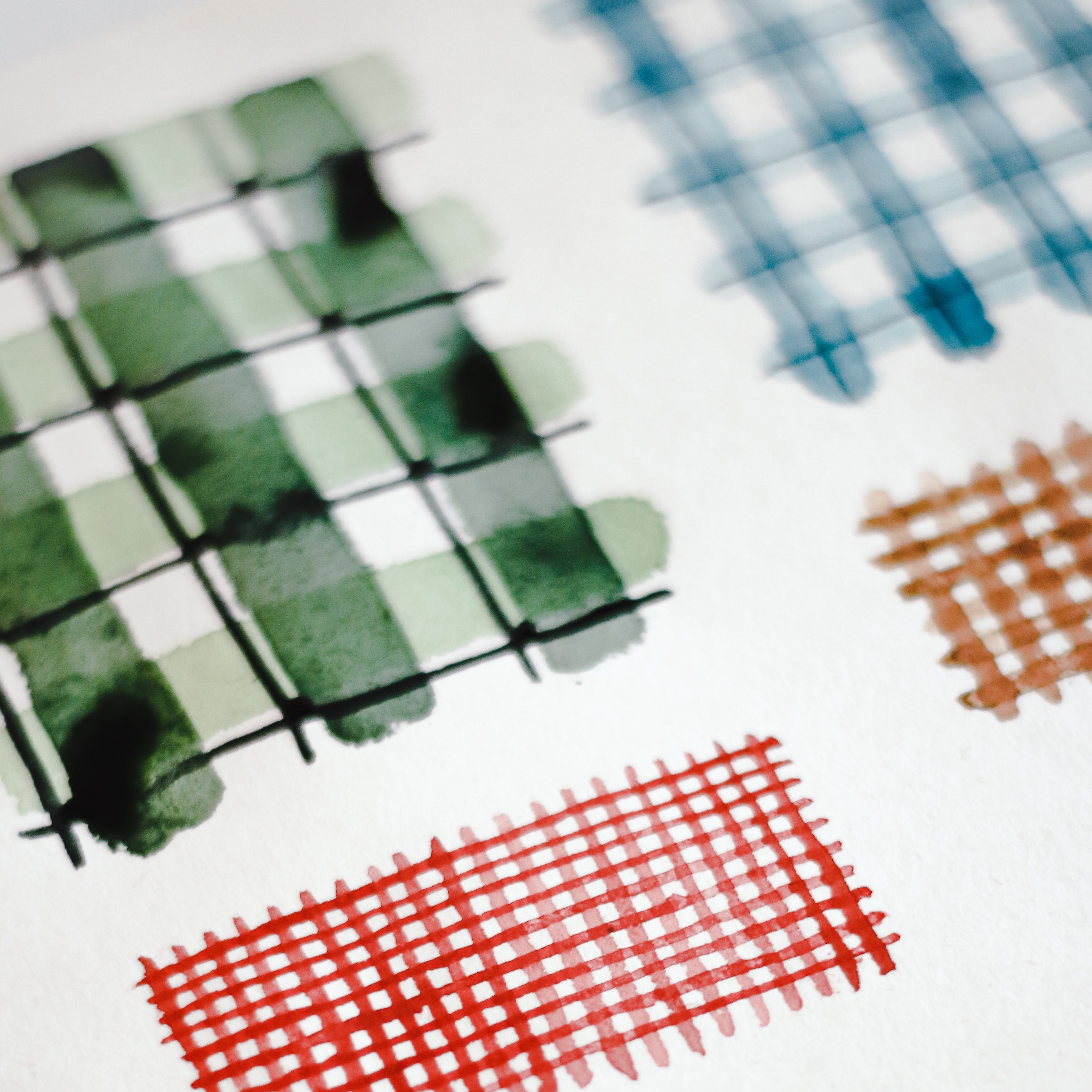 Square patterned drawings